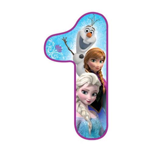 Frozen Number 1 Edible Icing Image - Click Image to Close